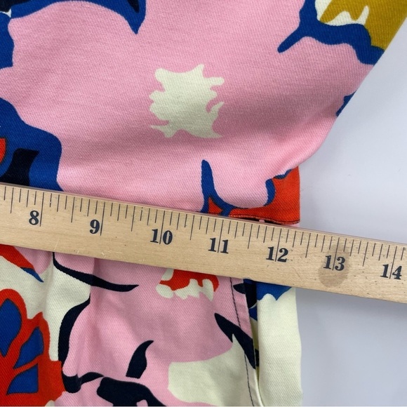 Anthropologie Whit Two Petalprint Cross-Back Dress Multi Tiki Floral sz 0P - Picture 5 of 10